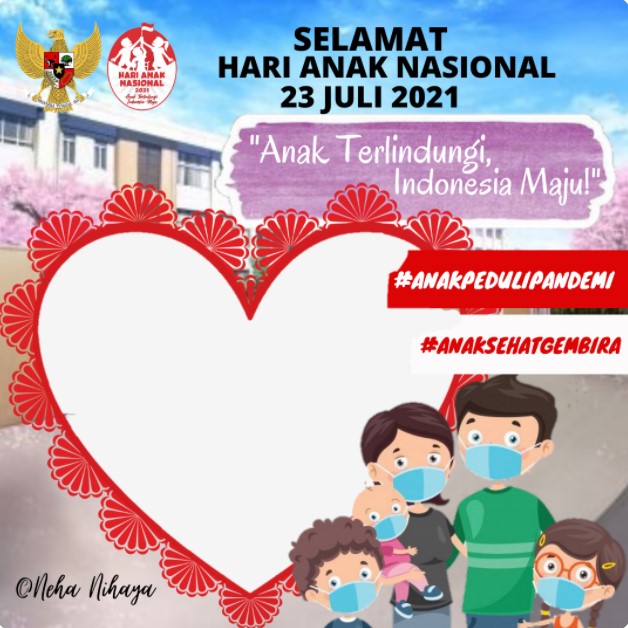 Bingkai Foto Hari Anak Nasional 2021