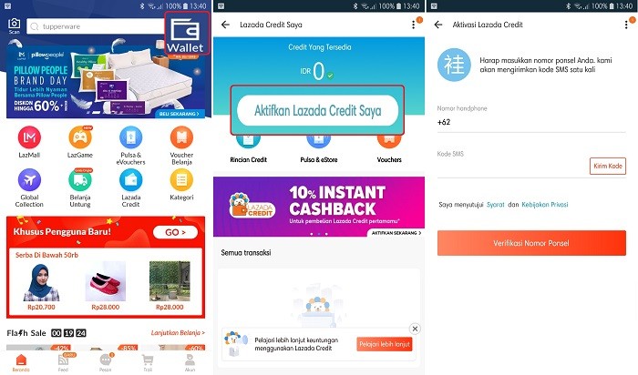 kredit di lazada