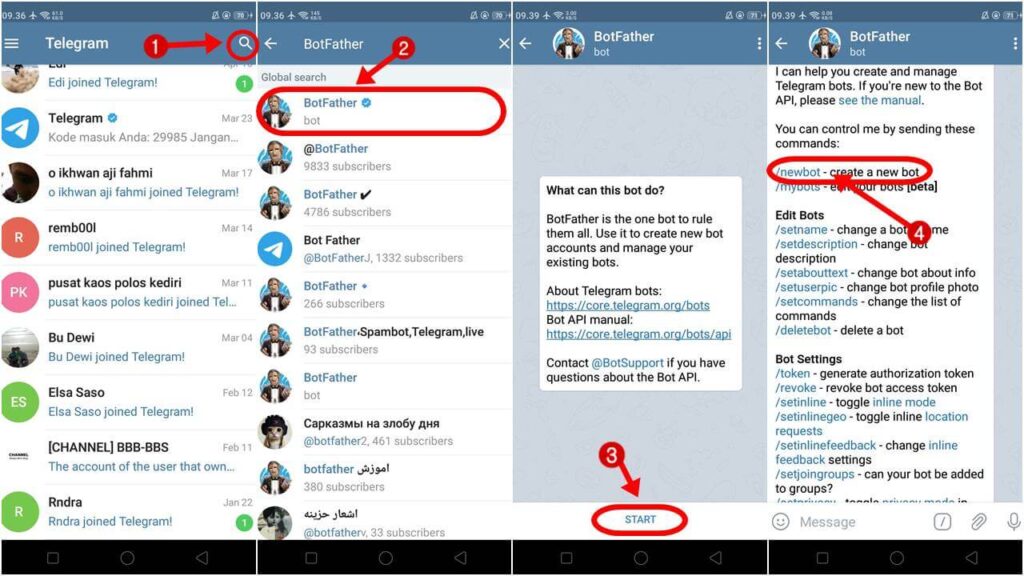 membuat bot telegram