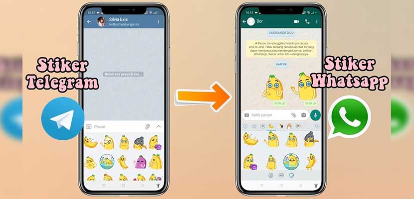 memindahkan stiker telegram