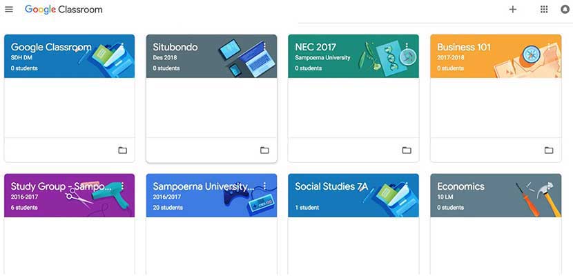 menghapus kelas di google classroom