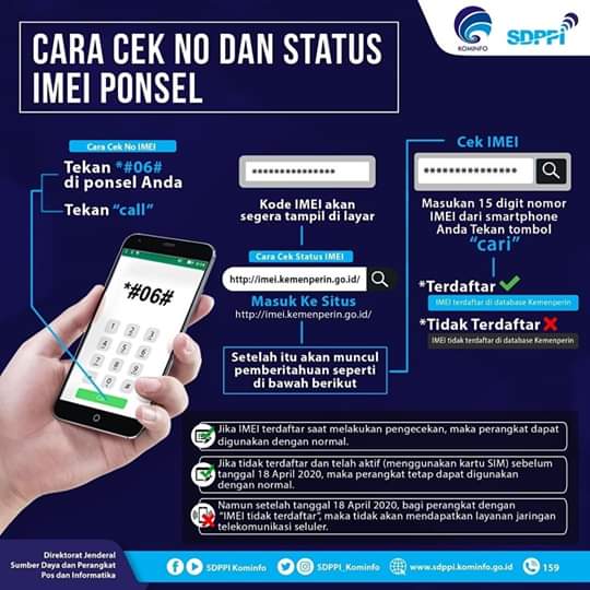 cara mendaftar IMEI Dari Luar