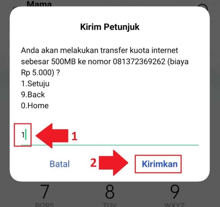 transfer paket data telkomsel