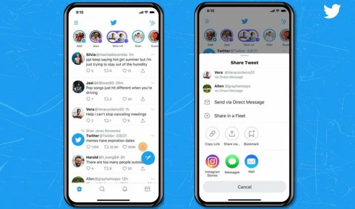 Berbagi Twitter ke Instagram Stories