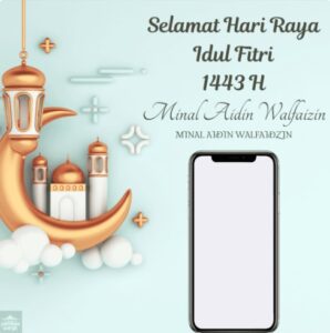 lebaran smartphone twibbon