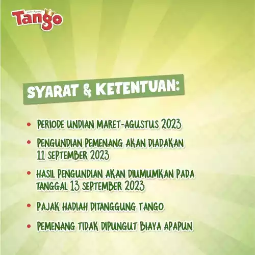 syarat kuis tango 2023