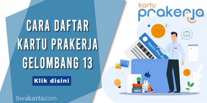 prakerja gelombang 13 dibuka