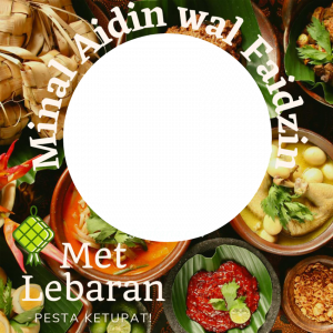 Twibbon Lebaran Tema Makanan Idul Fitri