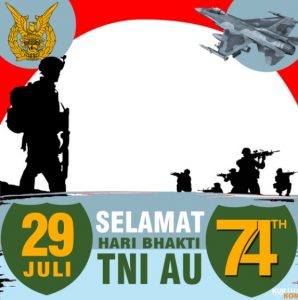 Bingkai Twibbon Hari Bhakti TNI Angkatan Udara ke-74