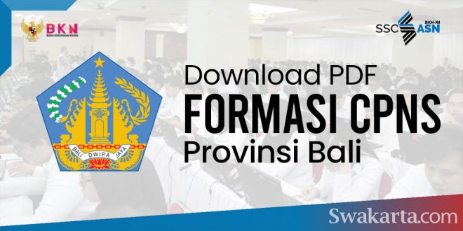 Formasi CPNS 2021 Provinsi Bali