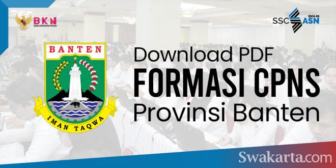 Formasi CPNS 2021 Provinsi Banten