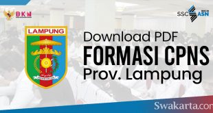 Formasi CPNS 2021 Provinsi Lampung