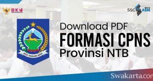 Formasi CPNS 2021 Provinsi NTB