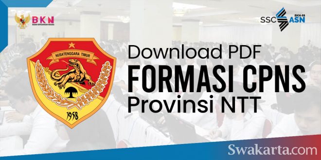 Formasi CPNS 2021 Provinsi NTT