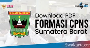 Formasi CPNS 2021 Provinsi SUmatera Barat