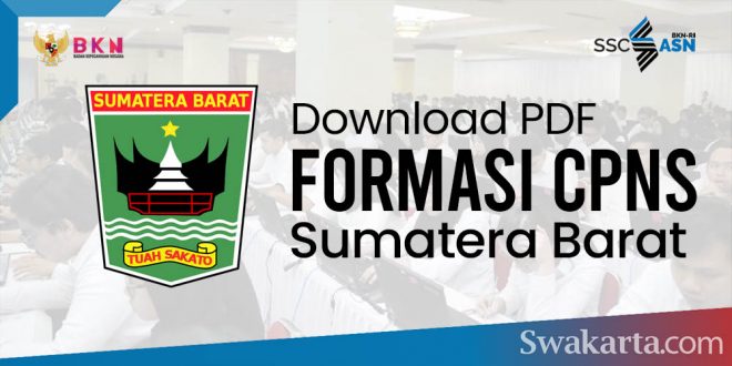 Formasi CPNS 2021 Provinsi SUmatera Barat