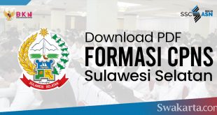 Formasi CPNS 2021 Provinsi Sulawesi Selatan