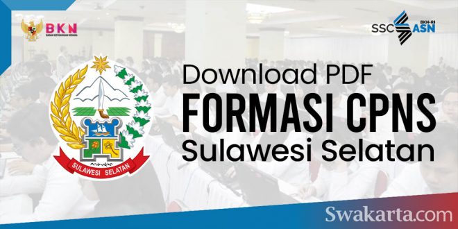 Formasi CPNS 2021 Provinsi Sulawesi Selatan