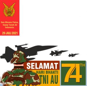 Twibbon Hari Bhakti TNI Ke-74