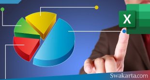 cara membuat diagram pie di Excel