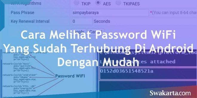 cek password wifi