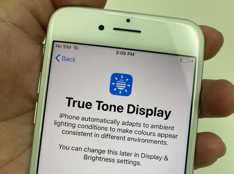 true tone tes layar iphone