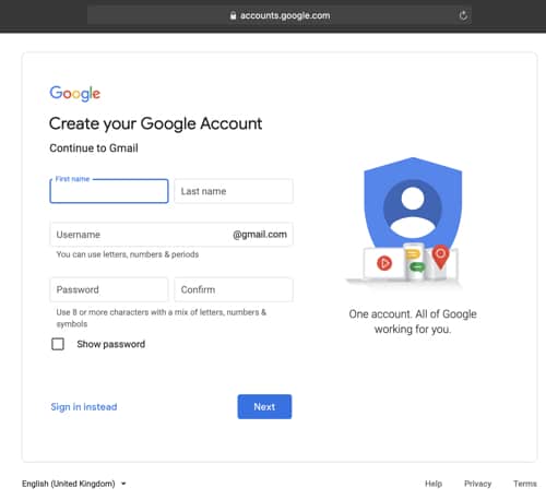 mengganti password akun google