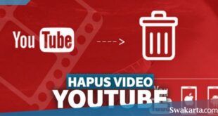 menghapus video di youtube