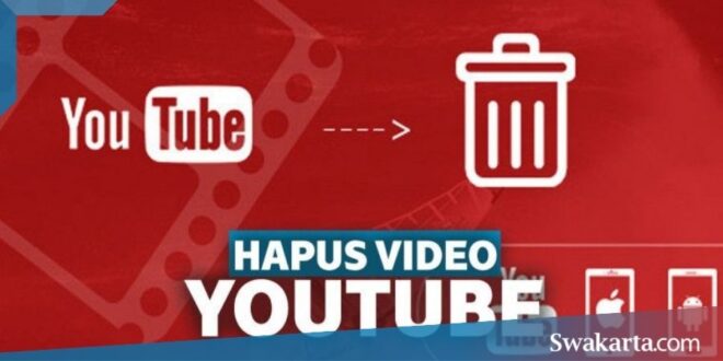 menghapus video di youtube