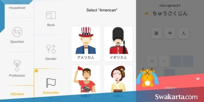 aplikasi belajar bahasa jepang