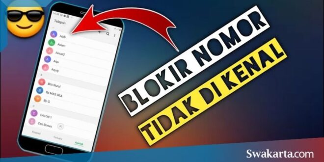 blokir nomor di Hp