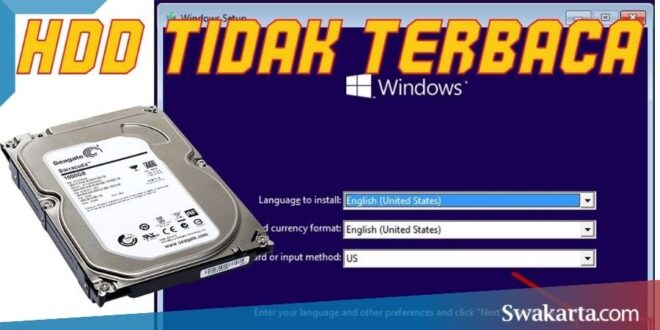 hardisk tidak terbaca