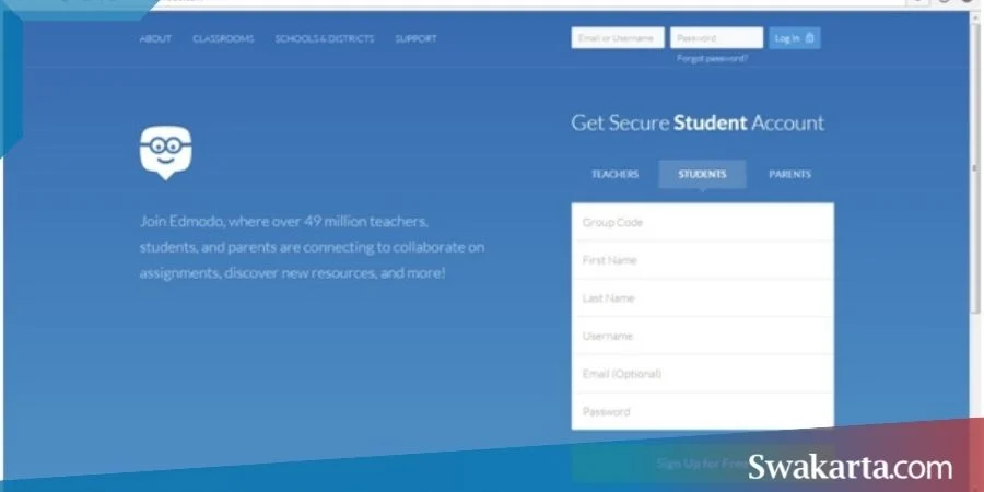 membuat akun edmodo