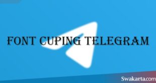 font cuping telegram