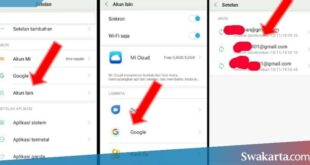 logout akun google di android