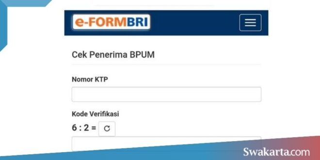 mendaftar eform BRI