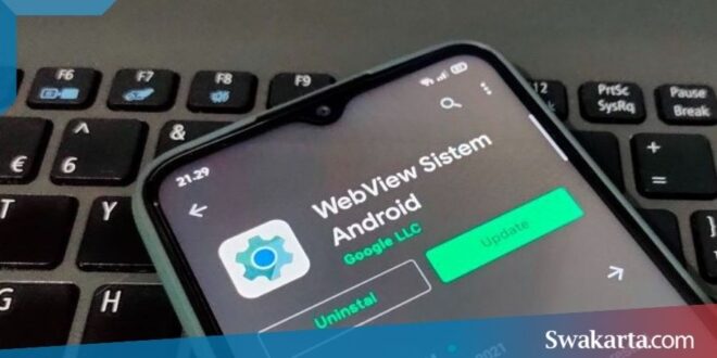 mengaktifkan android system webview
