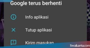 mengatasi google terus berhenti