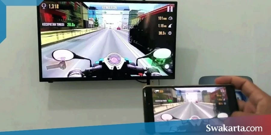 menyambungkan hp android ke tv