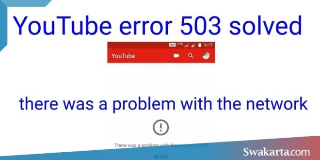 youtube eror 503