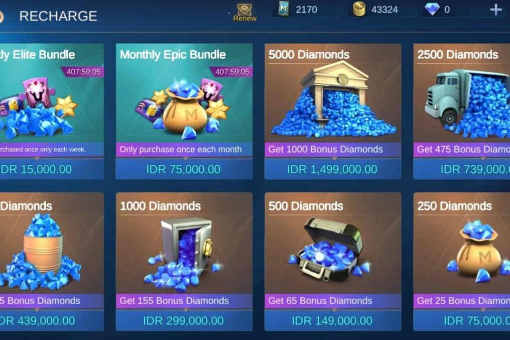 top up mobile legends