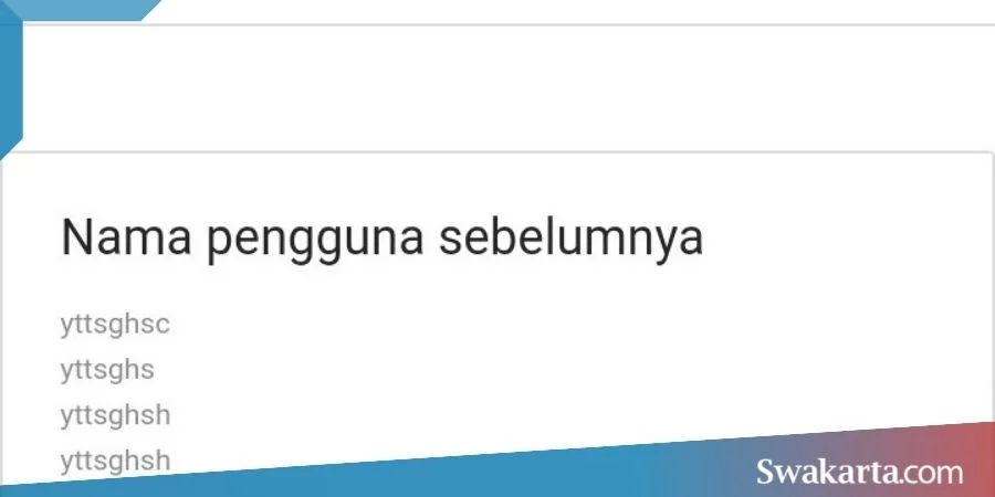 melihat username ig sebelumnya